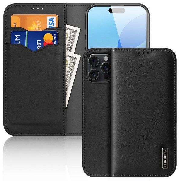Чохол-книжка Dux Ducis Hivo для Apple iPhone 17 Pro (6.3") Black 393998 фото