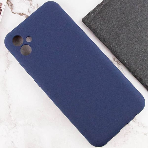 Чохол TPU GETMAN Liquid Silk Full Camera для Samsung Galaxy A04 Синій / Midnight Blue 357143 фото