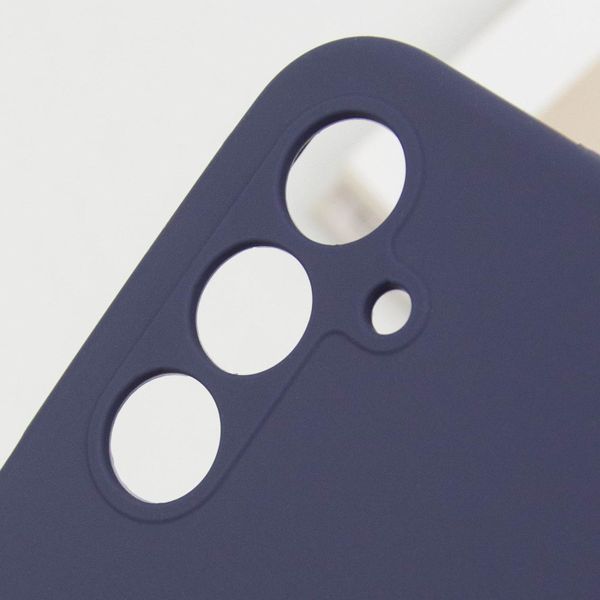 Чохол Silicone Cover Lakshmi Full Camera (AAA) для Samsung Galaxy A35 Темно-синій / Midnight blue 316600 фото