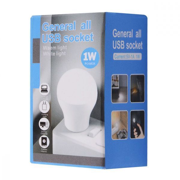 USB Led лампа 1w white 333135 фото