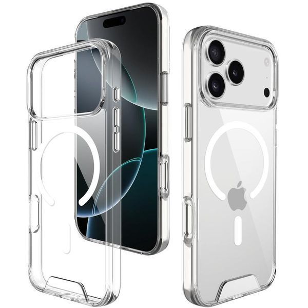 Чохол TPU Space Case with MagSafe для Apple iPhone 17 Pro Max (6.9") Прозорий 398892 фото