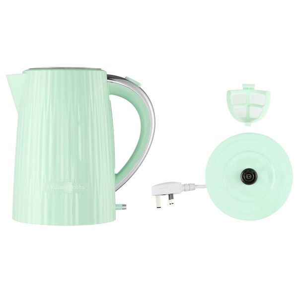 Електрочайник Russell Hobbs Eden, 1.7л, нержавіюча сталь, пластик, фісташковий (27364-70) 363652 фото