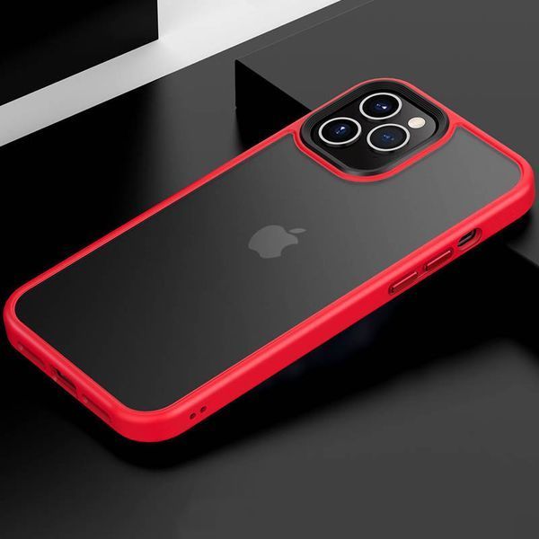 TPU+PC чохол Metal Buttons для Apple iPhone 11 Pro Max (6.5") Червоний 213764 фото