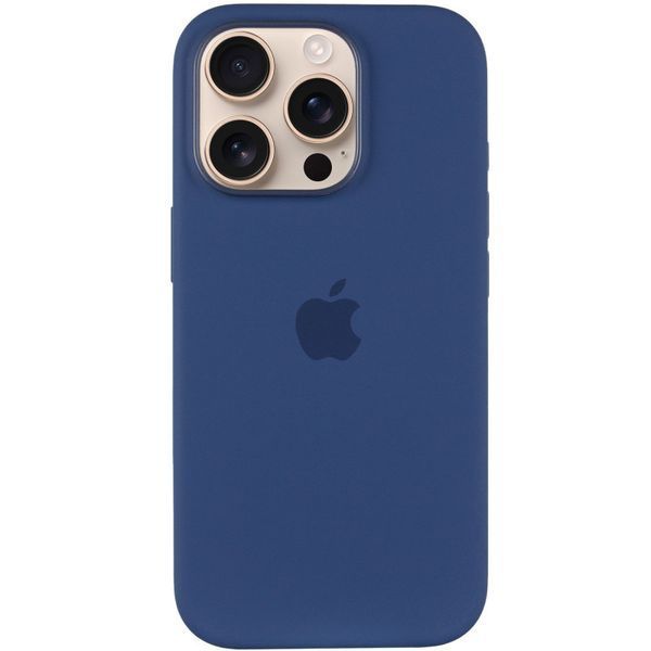 Чохол Silicone case (AAA) with Magsafe and Animation (button) для Apple iPhone 16 Pro (6.3") Stone Grey 339252 фото