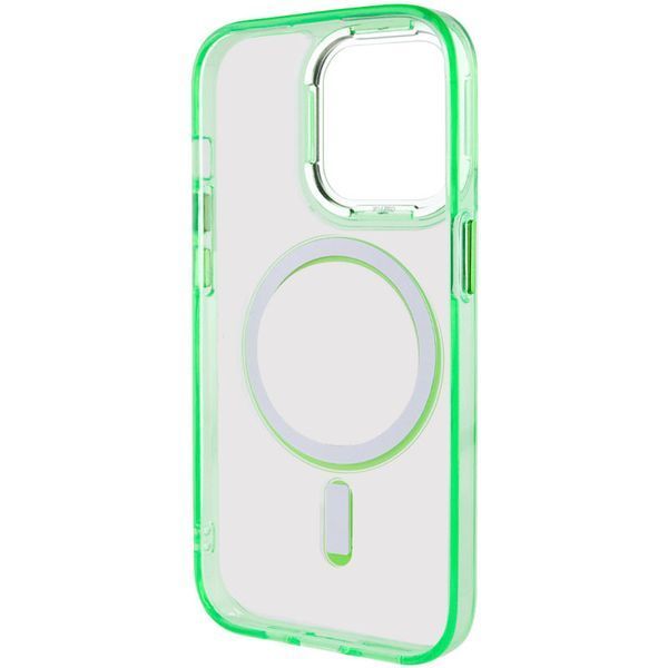 Чохол TPU Iris with MagSafe для Apple iPhone 13 Pro Max (6.7") Салатовий 272141 фото
