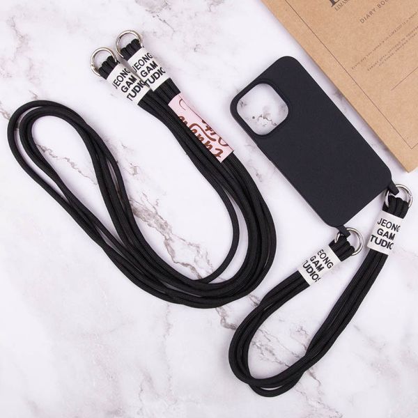 Чохол TPU two straps California для Apple iPhone 12 Pro / 12 (6.1") Чорний 255735 фото