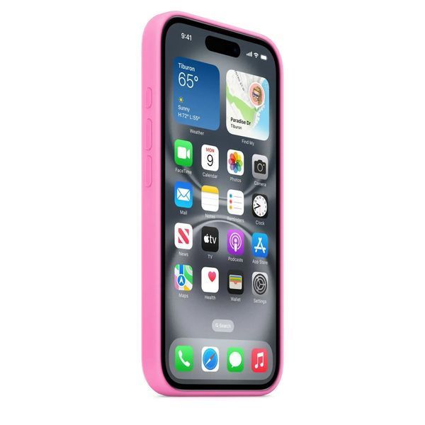 Чохол-накладка Apple iPhone 16 Apple Silicone Case MagSafe Peony 357462 фото