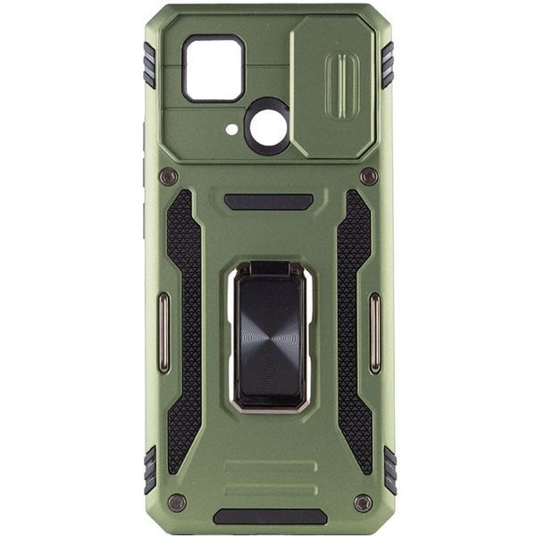 Ударостійкий чохол Camshield Army Ring для Xiaomi Redmi 10C Оливковий / Army Green 257698 фото