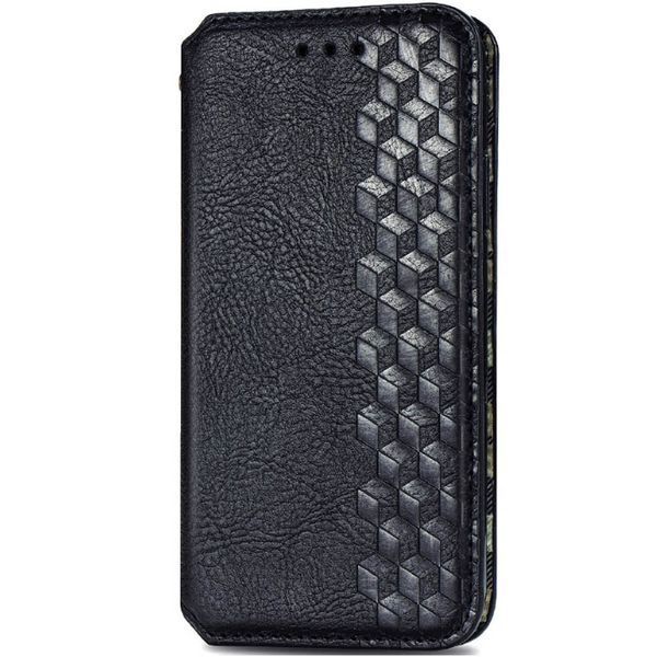 Шкіряний чохол книжка GETMAN Cubic (PU) для Xiaomi Redmi 9C Чорний 215997 фото