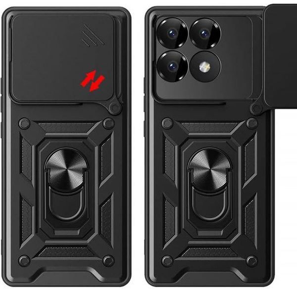 Чохол Ummi Camshield Serge Ring для Xiaomi Poco F7 Pro Чорний 390753 фото