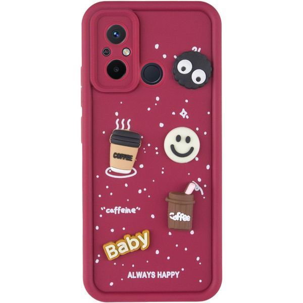 Чохол TPU Toys Case для Xiaomi Redmi 12C / Poco C55 Red / Always Happy 329574 фото