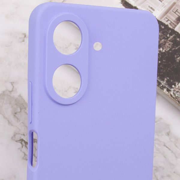 Чохол TPU GETMAN Liquid Silk Full Camera для Xiaomi Redmi 13C / Poco C65 Бузковий / Dasheen 323800 фото