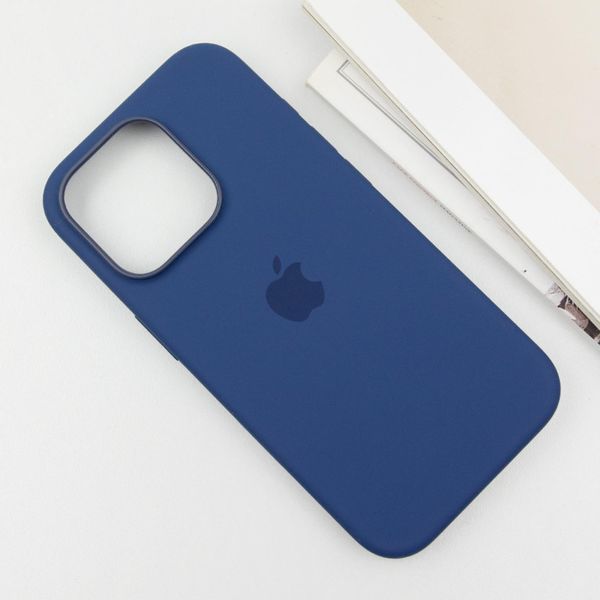 Чохол Silicone case (AAA) with Magsafe and Animation (button) для Apple iPhone 16 Pro (6.3") Stone Grey 339252 фото