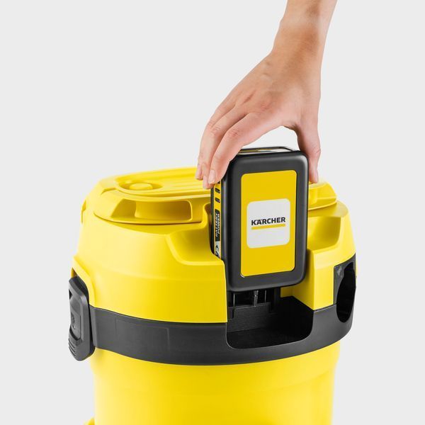 Пилосос професійний акумуляторний Karcher WD 2-18, 18В, контейнер 12л, без АКБ и ЗП (1.628-500.0) 373327 фото