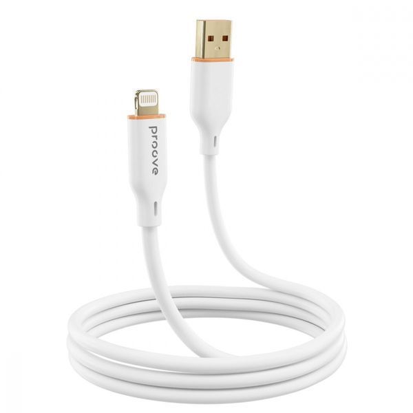 Кабель Proove Jelly Silicone Lightning 2.4A (1m) (CCJS20001102) White 286738 фото