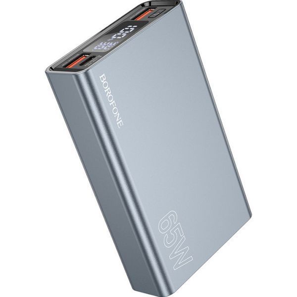 Портативна батарея BOROFONE 15000mAh BJ40 Happy way 65W Metal Gray 308867 фото