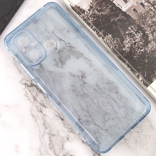 Чохол TPU Starfall Clear для Xiaomi Redmi 12C Блакитний 270440 фото