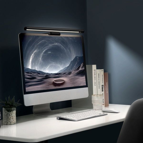 LED Лампа для Монітору Baseus I-Wok Pro Series Asymmetric Light Source Screen Hanging Light (DGIWK-P01) Black 268526 фото