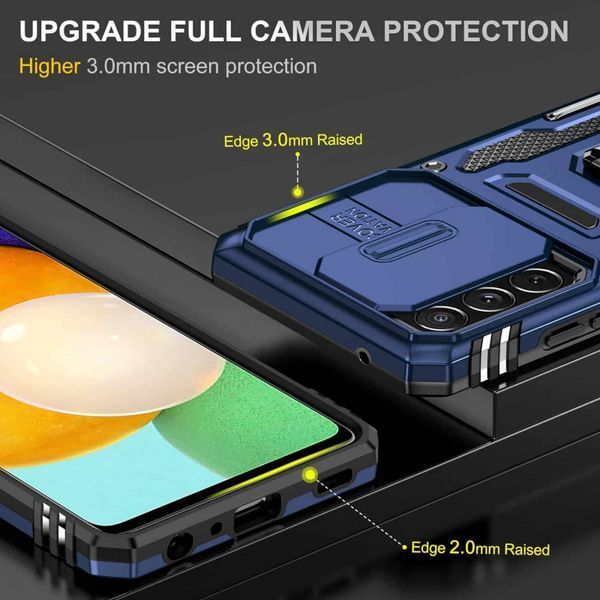 Ударостійкий чохол Camshield Army Ring для Samsung Galaxy A53 5G Синій / Navy 256182 фото