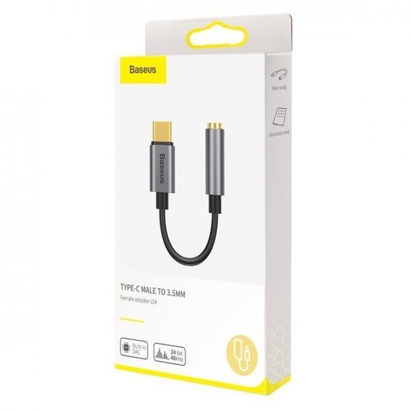 Перехідник AUX Baseus L54 Type-C To 3.5mm CATL54-0G 253556 фото