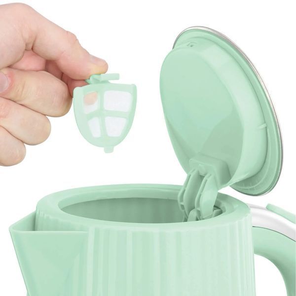 Електрочайник Russell Hobbs Eden, 1.7л, нержавіюча сталь, пластик, фісташковий (27364-70) 363652 фото