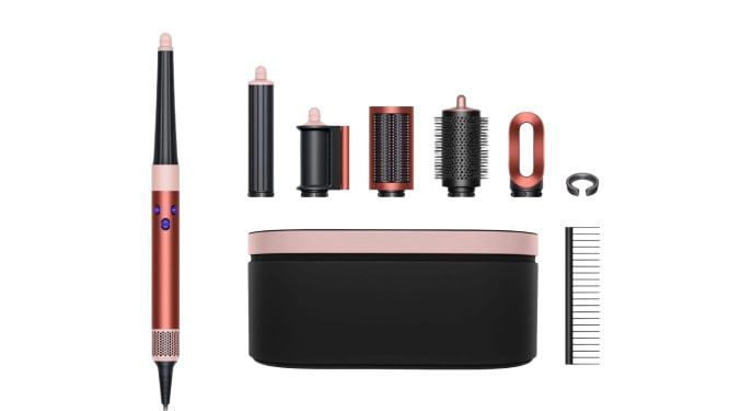 Стайлер Dyson HS08 Airwrap i.d. Multi-Styler and Dryer Straight to Wavy - Strawberry Bronze/Blush Pink (560767-01) EU 325335 фото