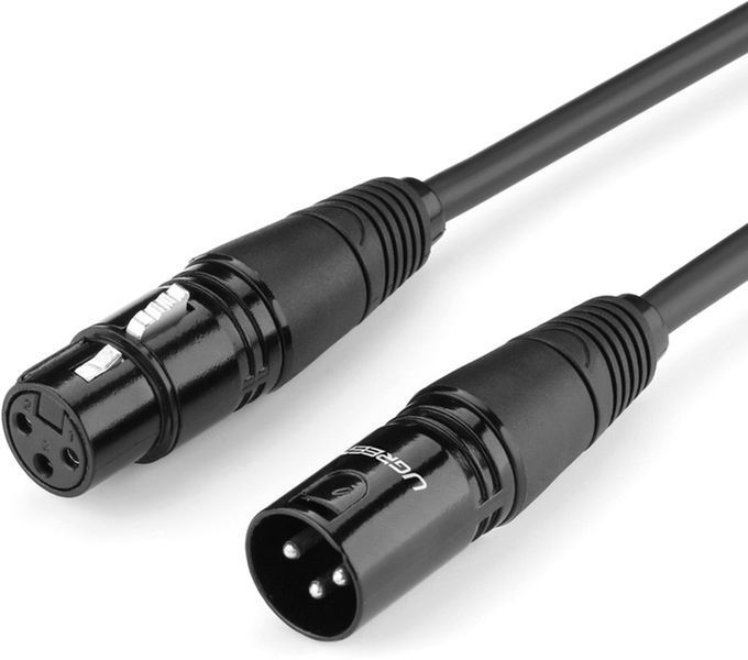 Кабель UGREEN AV130 XLR Male To Female Cable 5m (20712) Black 317302 фото
