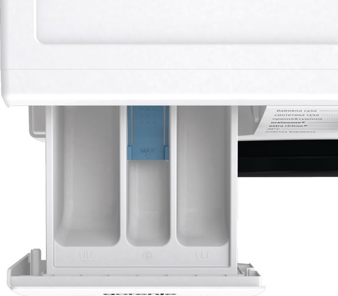 Прально-сушильна машина Gorenje фронтальна, 8(5)кг, 1400, A+, 55см, дисплей, пара, інвертор, білий (W3D2A854ADS) 382047 фото