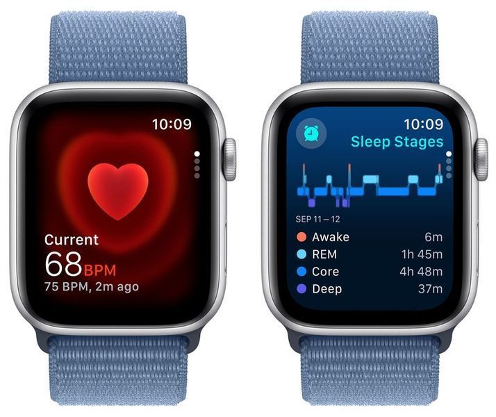 Смарт-годинник Apple Watch SE2 2023 40mm GPS Silver Aluminum Case With Winter Blue Sport Loop MRE33 278291 фото