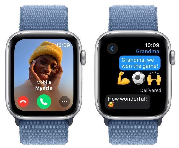 Смарт-годинник Apple Watch SE2 2023 40mm GPS Silver Aluminum Case With Winter Blue Sport Loop MRE33 278291 фото
