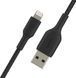 Кабель USB-A > Lightning заряджання/синхронізації Belkin 2м, 12Вт, плетений, чорний (CAA002BT2MBK) 363082 фото 6