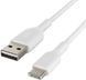 Кабель USB-A > USB-C заряджання/синхронізації Belkin 2м, 15Вт, Type-C, PVC, білий (CAB001BT2MWH) 369161 фото 5