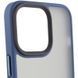 TPU+PC чохол Metal Buttons with MagSafe для Apple iPhone 12 Pro / 12 (6.1") Синій 250406 фото 2