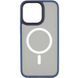 TPU+PC чохол Metal Buttons with MagSafe для Apple iPhone 12 Pro / 12 (6.1") Синій 250406 фото 1