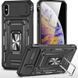 Ударостійкий чохол Camshield Army Ring для Apple iPhone X / XS (5.8") Чорний / Black 283601 фото 1