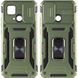 Ударостійкий чохол Camshield Army Ring для Xiaomi Redmi 10C Оливковий / Army Green 257698 фото 1