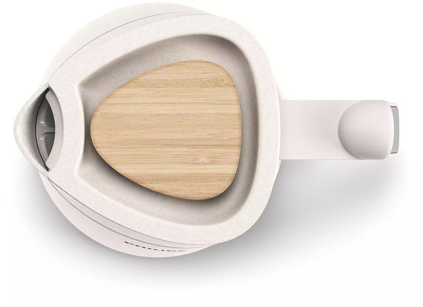 Електрочайник Philips Eco Conscious Edition, 1.7л, екопластик, LED підсвітка, звуковий сигнал, білий матовий (HD9365/10) 369704 фото