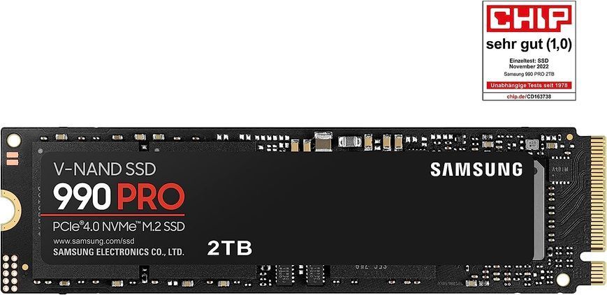 Накопичувач SSD Samsung M.2 2TB PCIe 4.0 990PRO (MZ-V9P2T0BW) 372004 фото