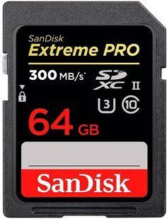 Карта пам'яті SanDisk SD 64GB C10 UHS-II U3 R280/W100MB/s Extreme Pro V60 (SDSDXEP-064G-GN4IN) 387600 фото