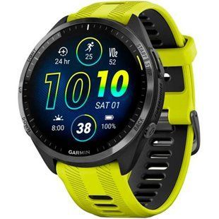 Смарт-годинник Garmin Forerunner 965 Carbon Gray Titanium Bezel w. Black Case and Amp Yell/Black S. Band (010-02809-02,010-02809-12) 286452 фото