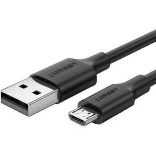Кабель UGREEN US289 USB 2.0 To Micro Cable Nickel Plating 2A 0.5m (60135) Black 283250 фото