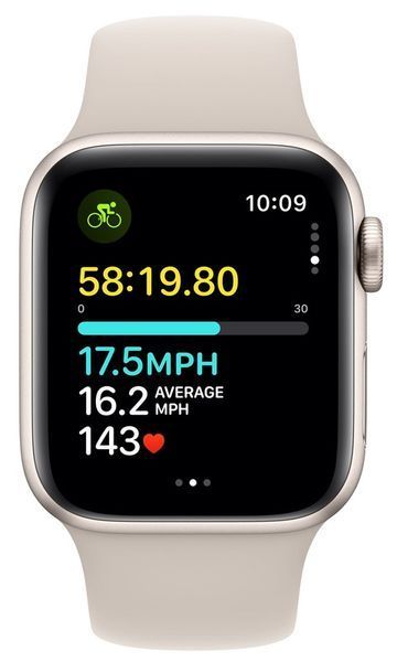 Смарт-годинник Apple Watch SE2 2023 44mm GPS Starlight Aluminum Case With Starlight Sport Band M/L MRE53 278292 фото