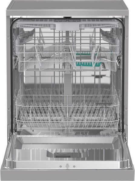 Посудомийна машина Gorenje, 16компл., A+++, 60см, дисплей, 3 кошика, AquaStop, сірий (GS643E90X) 374409 фото
