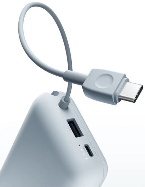 Портативна батарея Xiaomi 10000mAh 22.5W (Integrated Cable) (BHR9073GL) голуб 324227 фото