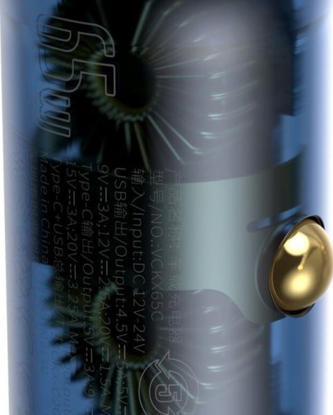 АЗП Baseus Particular Digital Display PPS Dual Quick Charger 65W USB + Type-C CCKX-C0G (gray) 248262 фото