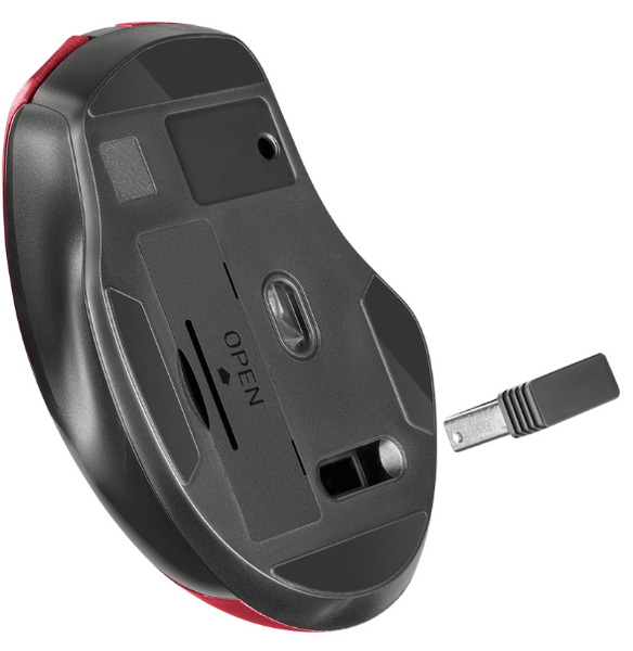 Миша DEFENDER (52052) Prime MB-053, 6D, 800-1600dpi, RED, wireless, silent 307020 фото