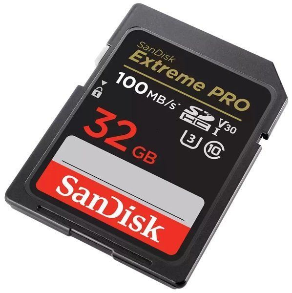 Карта пам'яті SanDisk SD 32GB C10 UHS-I U3 R100/W90MB/s Extreme Pro V30 (SDSDXXO-032G-GN4IN) 374699 фото