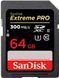 Карта пам'яті SanDisk SD 64GB C10 UHS-II U3 R280/W100MB/s Extreme Pro V60 (SDSDXEP-064G-GN4IN) 387600 фото 1