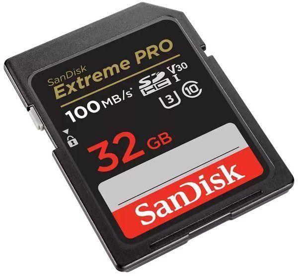 Карта пам'яті SanDisk SD 32GB C10 UHS-I U3 R100/W90MB/s Extreme Pro V30 (SDSDXXO-032G-GN4IN) 374699 фото