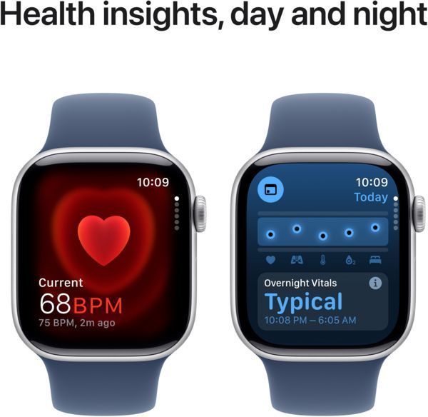Смарт-годинник Apple Watch Series 10 GPS 46mm Silver Aluminium Case with Denim Sport Band S/M MWWL3Q 320061 фото